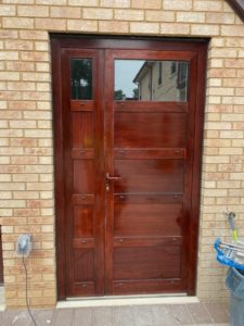 Custom Painted Aluminum Door