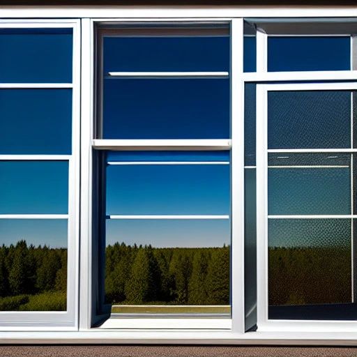 Aluminum framed windows