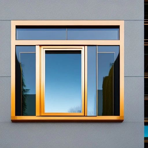 Windows with aluminum frames